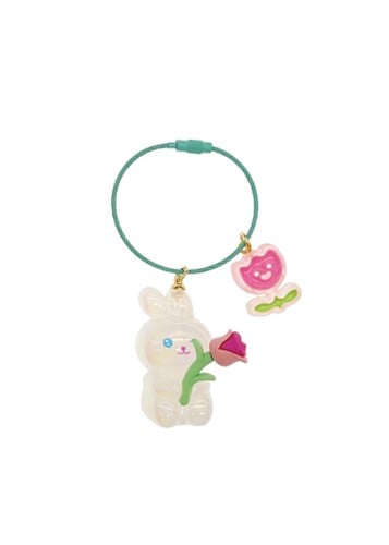 سلسلة مفاتيح أرنب الزنبق