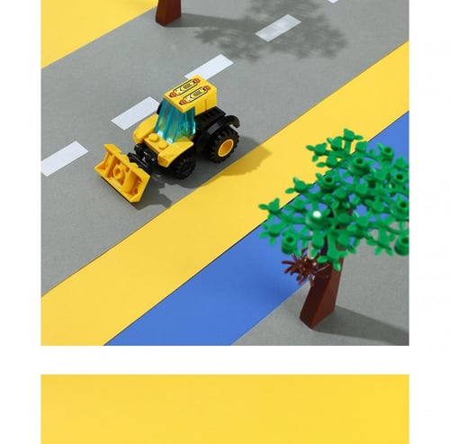 لعبة أطفال مكعبات بناء السيارات بلدوزر - 36 قطعة