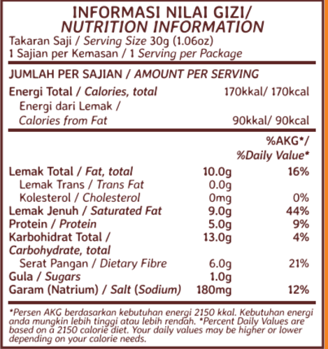 يافا كاجو | ملح البحر | 35 جرام | 10 حبات
