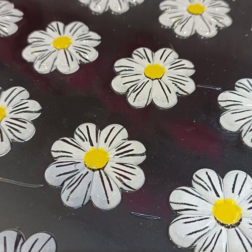 ترانسفير ورد ابيض 35 قطعة