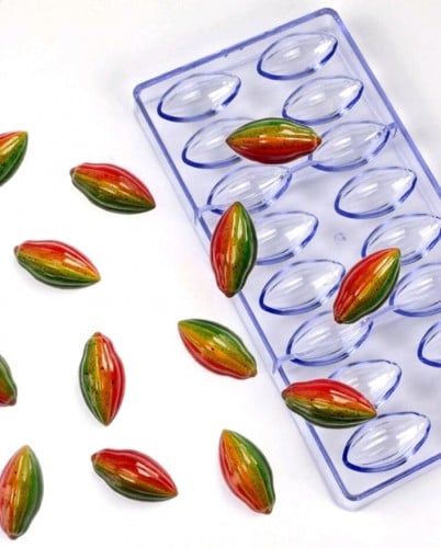 قالب شوكولاتة أكريليك ثمرة الكاكاو