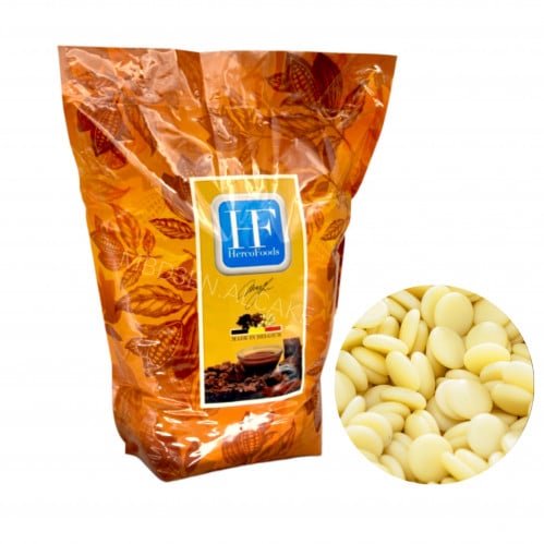 حبيبات شوكولاتة بيضاء بلجيكية | هيركو Herco