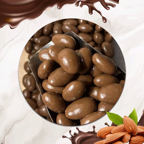 دراجية اللوز شوكولاتة بالحليب