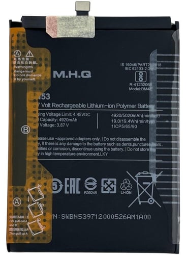 BN53 Redmi Note 9 Pro (M2003J6B1I) BATTERY