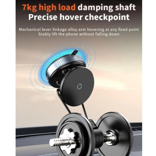 حامل جوال مغناطيس شفط بقاعدة متحركة