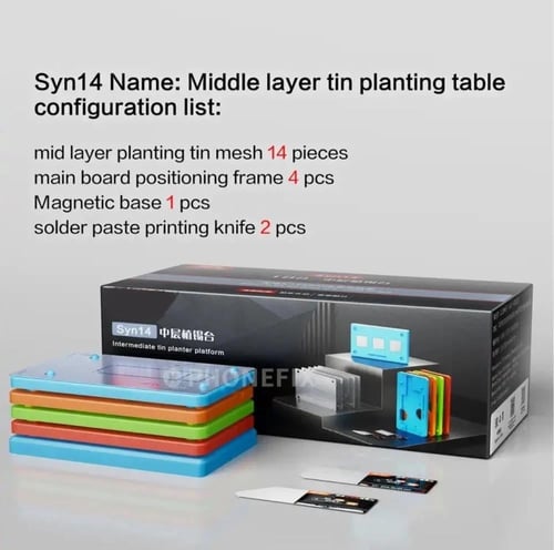 للوحة الأم آيفون X ~ 14 ، لوحة الطبقة الوسطى ، منص...