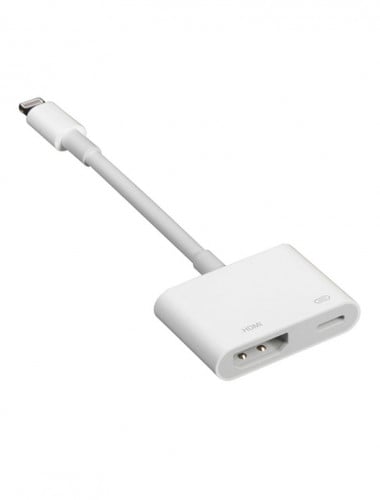 وصلة لايتنينج الى HDMI AV لون ابيض