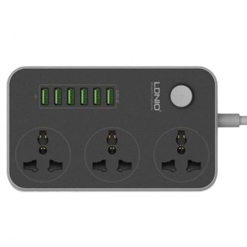 توصيلة كهرباء مع 6 منافذ USB من لدينو