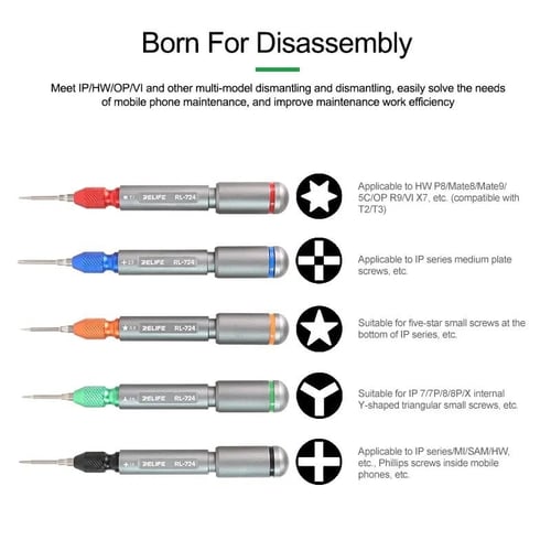 مجموعة مفكات RELIFE RL-724A