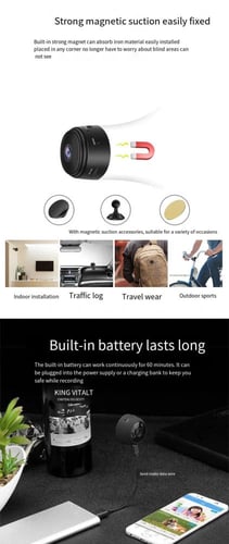 كاميرا مراقبه صغيره الحجم موديل A9