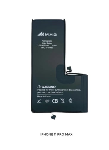 M.H.Q بطارية ايفون 11 برو ماكس ام اتش كيو عالية ال...