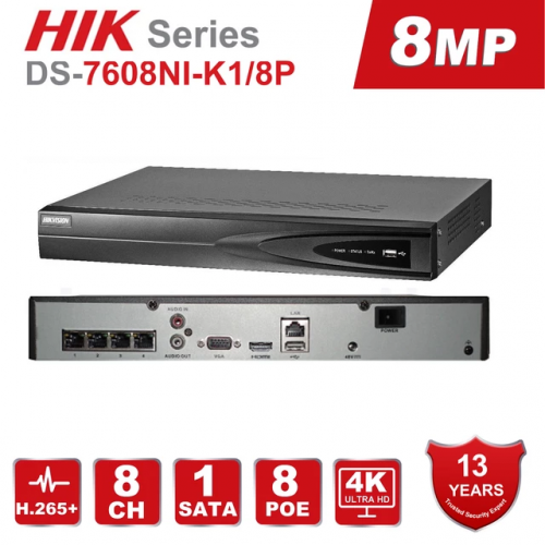 ITEM CODE: DS-7608NI-K1/8P ديفيار IP