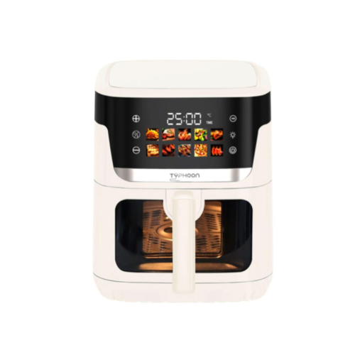 قلاية هوائية رقمية مع نافذة شفافة سعة 6.5 لتر لون...