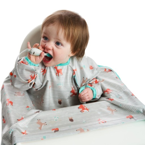 مريلة مع ملعقة وشوكة للأطفال - ولادي