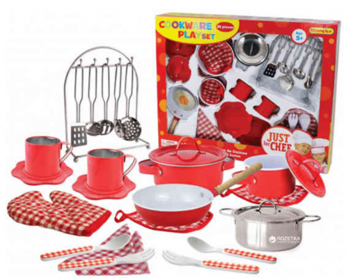 جست فور شيف - مجموعة أواني طهي معدنية 26 قطعة