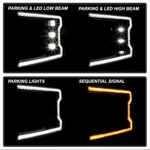 شمعات ليد متغير مكحلة فورد f150 موديل 2018-2020