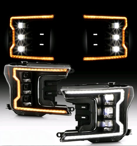 شمعات ليد متغير مكحلة فورد f150 موديل 2018-2020