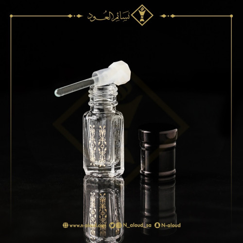 ربع تولة ذهبي غطاء أسود ميل زجاجي