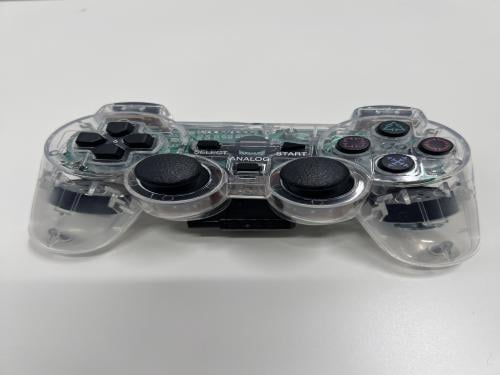 يد تحكم بلايستيشن ١١و٢ لون شفاف