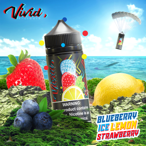 VIVID STRAWBERRY LEMON BLUEBERRY ICE