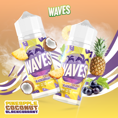 WAVES PINEAPPLE COCONUT BLACKCURRANT