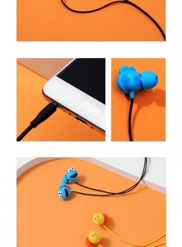 سماعة سلكية من شارع سمسم - ازرق