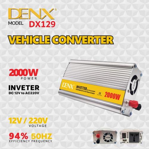 محول كهربائي للسيارة الى 220v بقوة 2000 واط وشاحن...