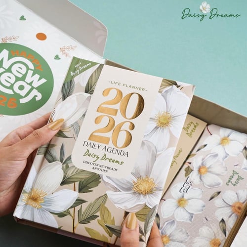 بوكس اجندة الوردة البيضاء