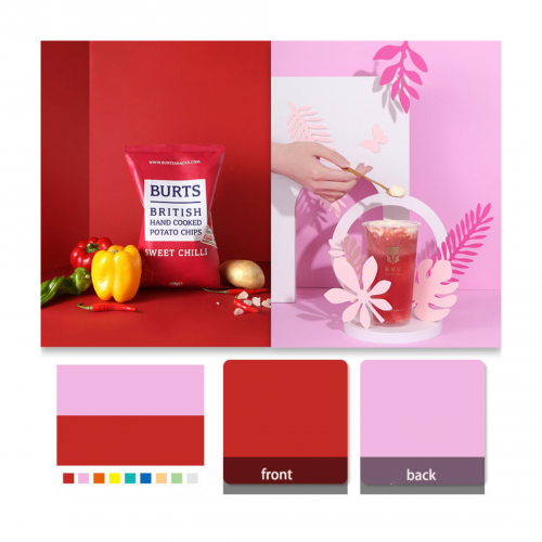 خلفية PVC بلونين