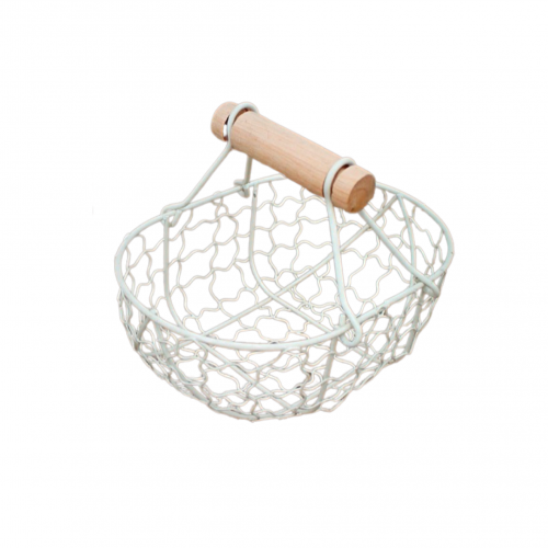 سلة فواكة لون ابيض