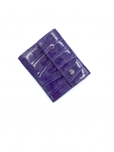 PURPLE CROCODILE WALLET