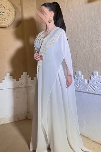 ثوب عسيري ابيض نسائي