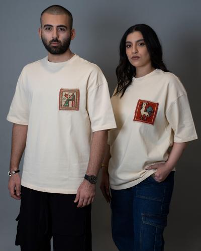 أوفرسايز شيرت (L Unisex) بيج