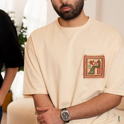 أوفرسايز شيرت (M Unisex) بيج