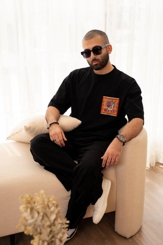 أوفرسايز شيرت (XXL Unisex) أسود