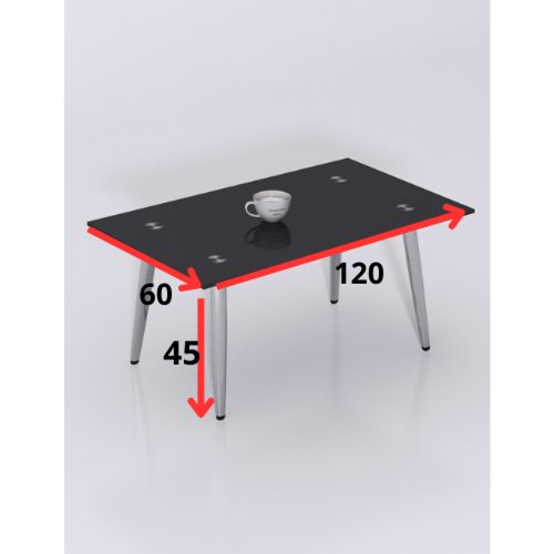 طاولة شاي زجاج 120*60