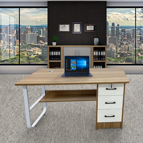 مكتب خشب مودرن 120 سم خشبي