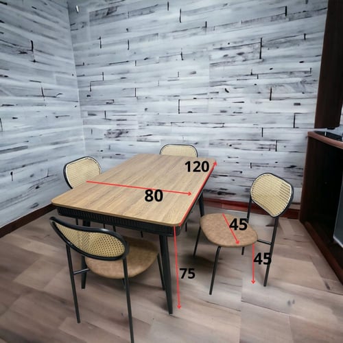 طاولة طعام 4 كراسي