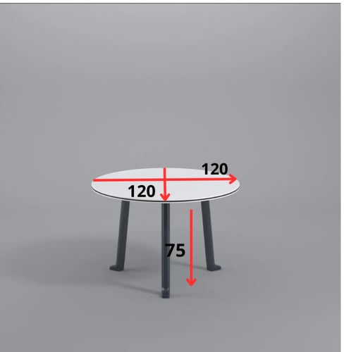 طاولة اجتماع دائرية مودرن 120سم