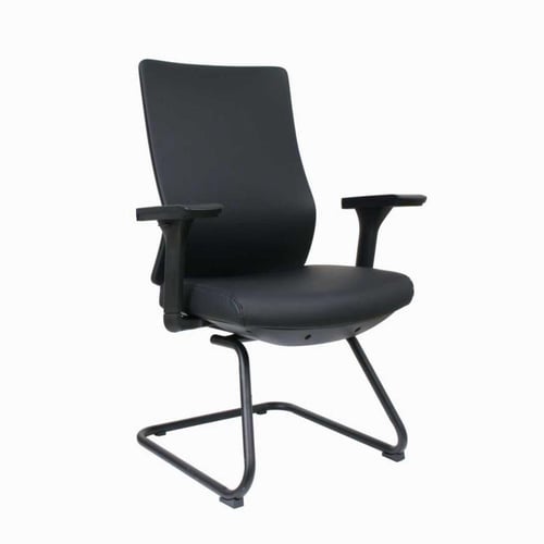 كرسي جلد مكتبي أسود