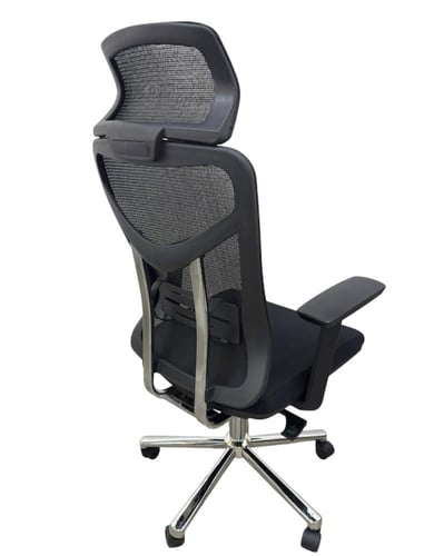 كرسي دوار شبك ظهر طويل ستيل