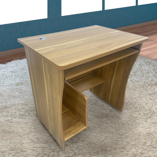 مكتب خشب كمبيوتر - بني