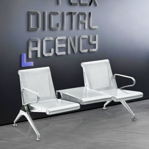 كنب مكتبي ثنائي بطاولة شاي