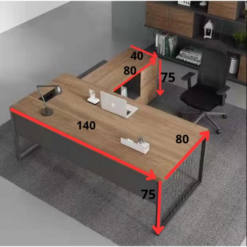 مكتب خشب 140سم مودرن ستايل