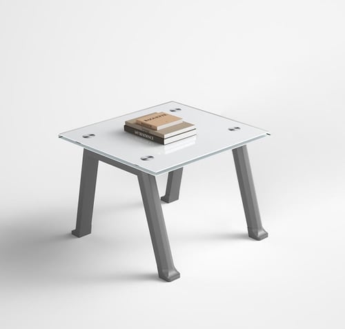 طقم مكتب زجاج 180سم مودرن 3 قطع