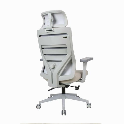 كرسي جلد مكتبي بيج أنيق