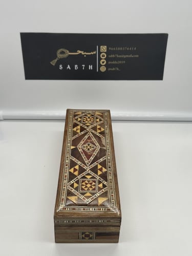علبة فاخرة من خشب الموزاييك