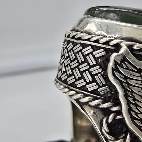 خاتم عقيق يماني فضه ثقل عيار 950