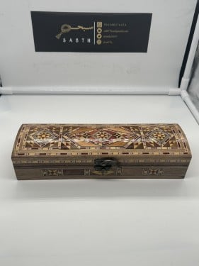 علبة خشبية فاخرة لحفظ المقتنيات مع قفل