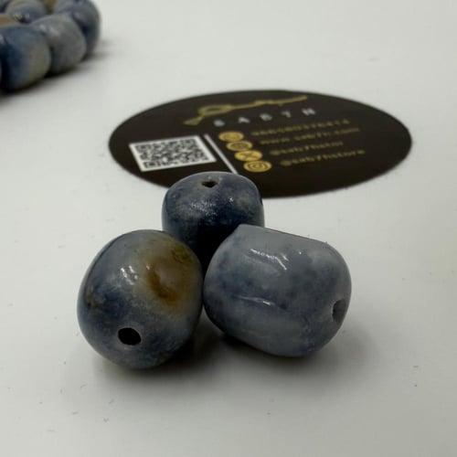 سبحة نادرة من المرجان الازرق الطبيعي الحر مع عينة...